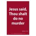 Waterproof Scripture Poster: Mat. 19.18
