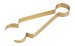 Matt Brass Charcoal Tongs L 18 cm