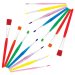 Rainbow Colours Paint Brushes (Pack of 14)