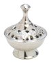 Nickel Plated Incense Bowl H 7 cm
