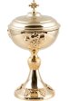 Golden Plated Ciborium H 28 cm