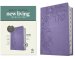 NLT Giant Print Bible, Filament Enabled (LeatherLike, Lavender Floral, Indexed, Red Letter)