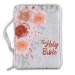 The Holy Bible Floral Canvas Bible Cover - Medium