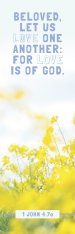 Inspirational Bookmark: Let Us Love (Package of 25)