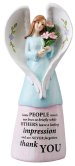 5" Thank You Resin Message Angel