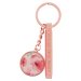 Keychain in Tin Coral Poppies Courage