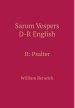 Sarum Vespers D-R English II: Psalter