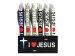 I Love Jesus Click Pens Pack of 24 with Display