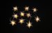 10 Frosted Origami Star Garland