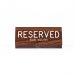 Sign Engraved Pew Reserved For Youth Walnut 3x6