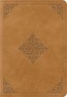 ESV Large Print Bible (TruTone, Nubuck Caramel, Fleur-de-lis Design)