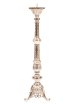 Nickel Plated Altar Candle Stand H 85 cm