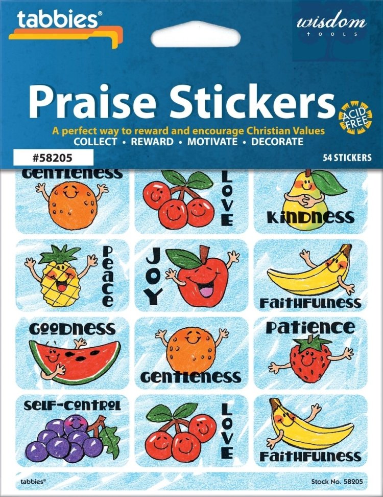 Tabbies Praise Stickers - Sent: Sentiment Children's Praise Stickers