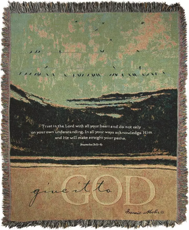 Throw-Give It To God/Trust In the Lord-Tapestry (50" x 60")