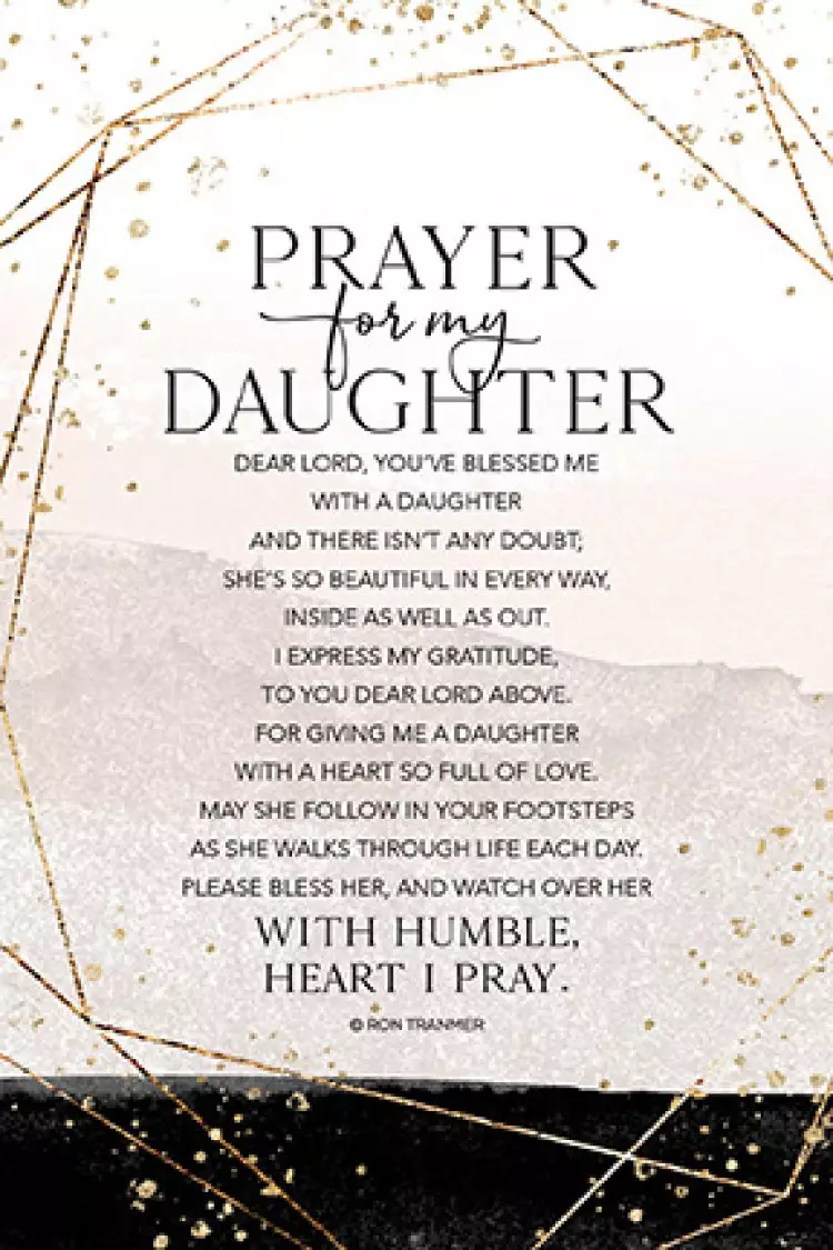 Plaque-Heaven Sent-Prayer For My Daughter (6 x 9)