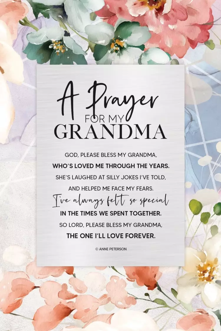 Plaque-Renew My Soul-Prayer For My Grandma (6 x 9)