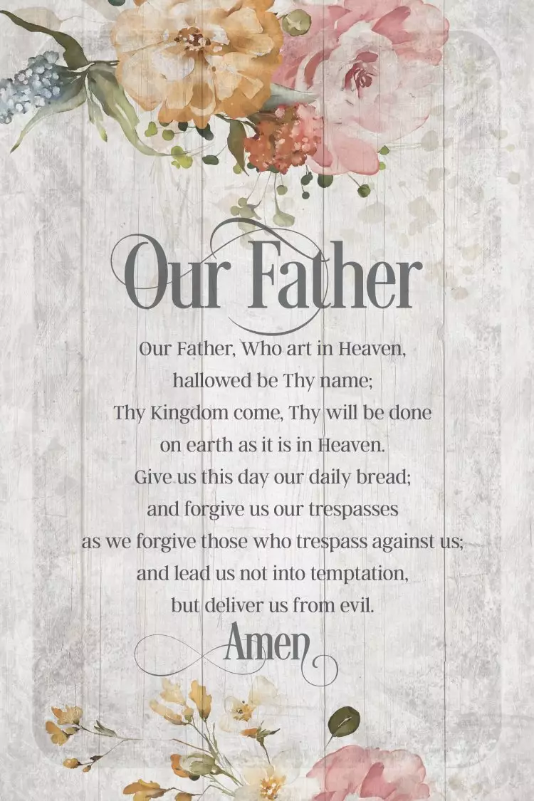 Plaque-Inspirational-Our Father (6 x 9)