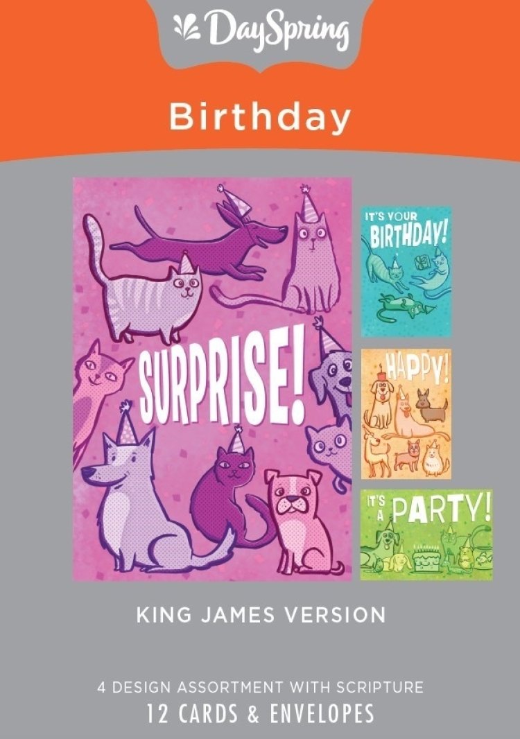 Birthday Surprise Box of 12 Birthday Cards