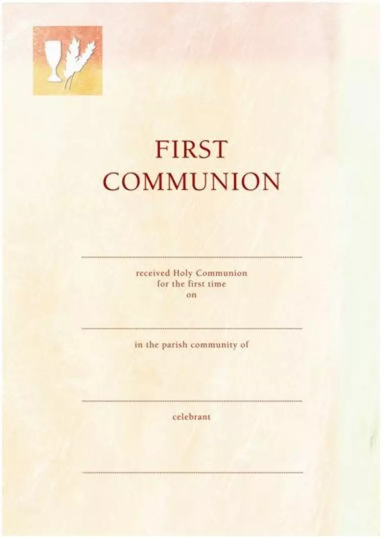 First Communion Peach / Cream - Pack of 10