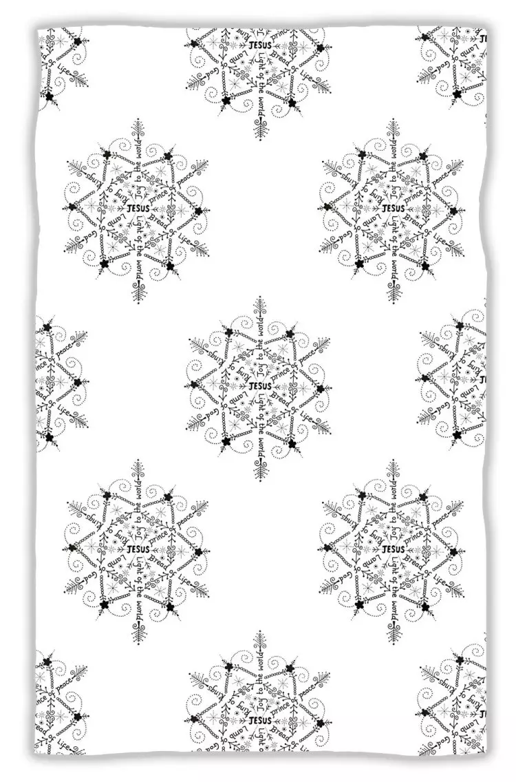 Meghan Earle Christmas Snowflake Tea Towel