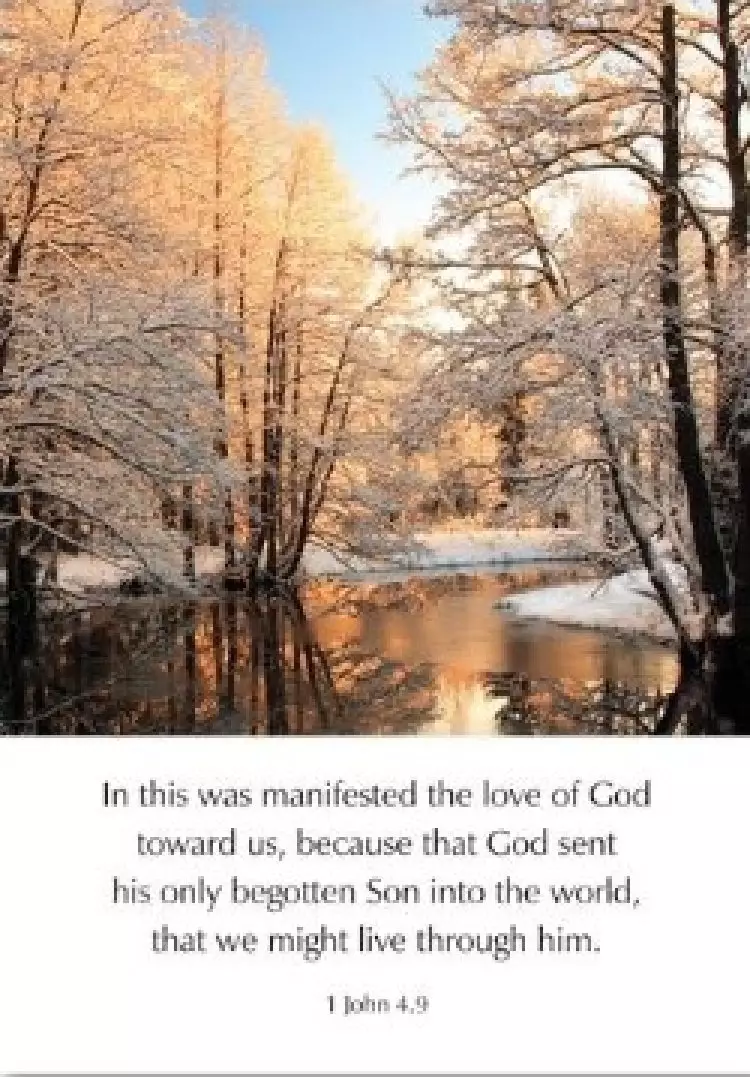 Greetings Cards - 'The love of God...' 1Jn. 4.9