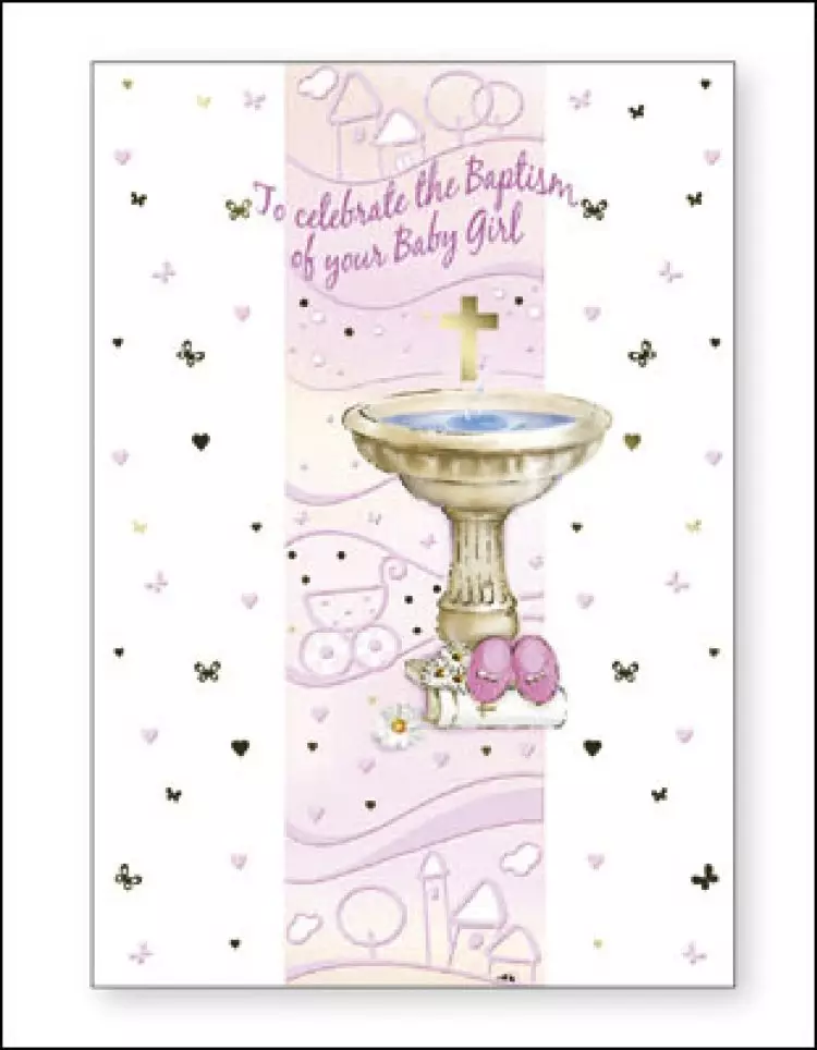 Card - To Celebrate Your Baptism - Girl