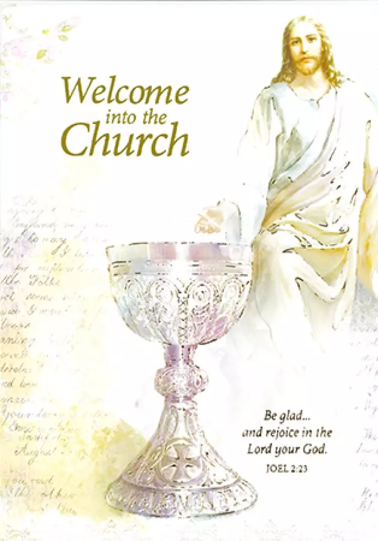 Card/Welcome into the Church with Insert