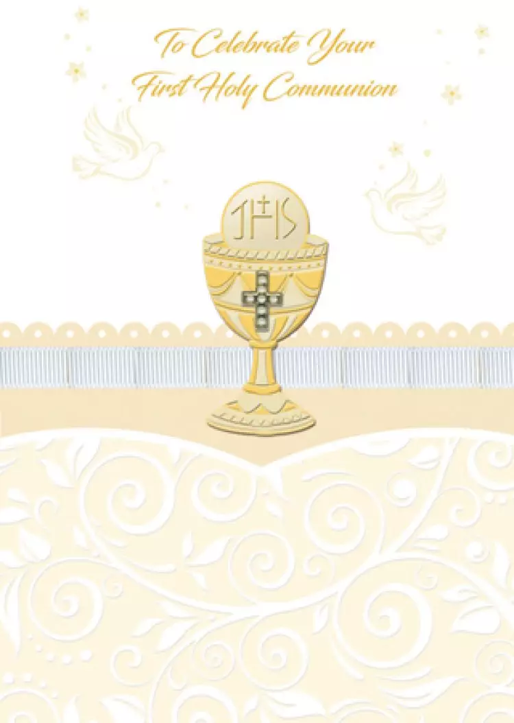 Communion Symbolic Card/Hand Crafted