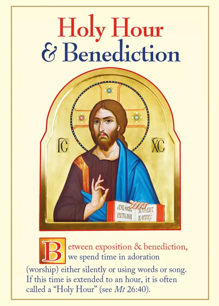 Holy Hour and Benediction Prayer Card