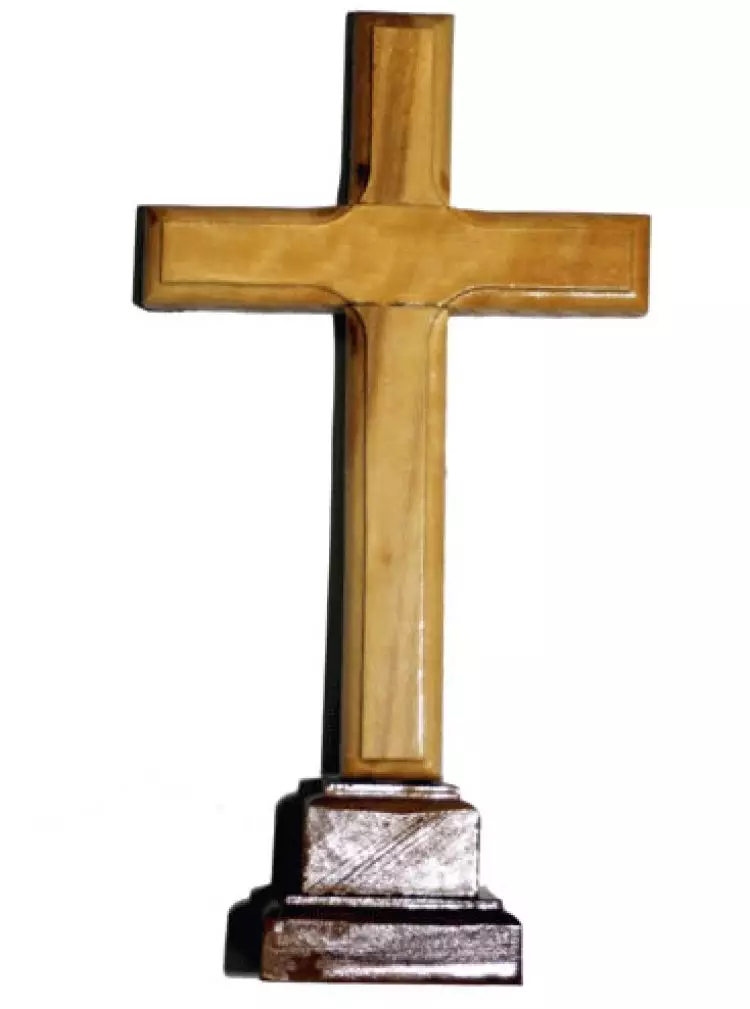 Small Plain Cross with Base