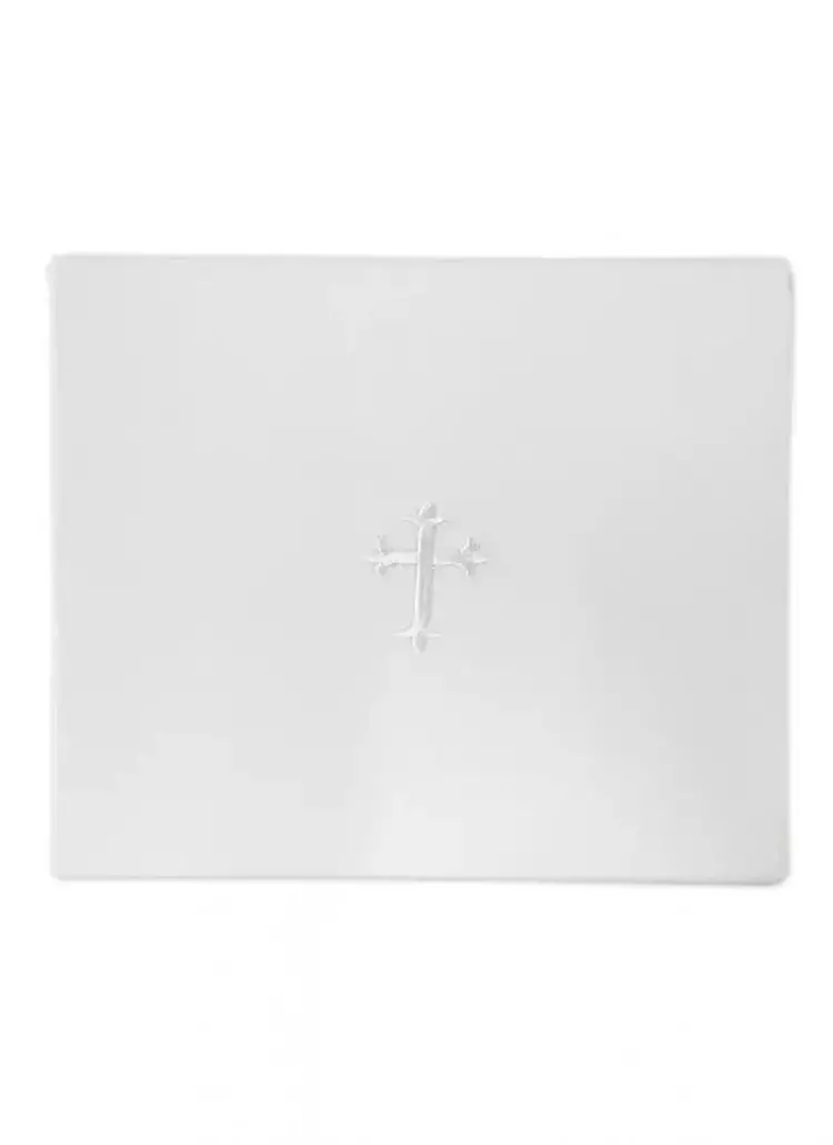 New 16" x 16" Purificator - Polycotton - White Cross Design