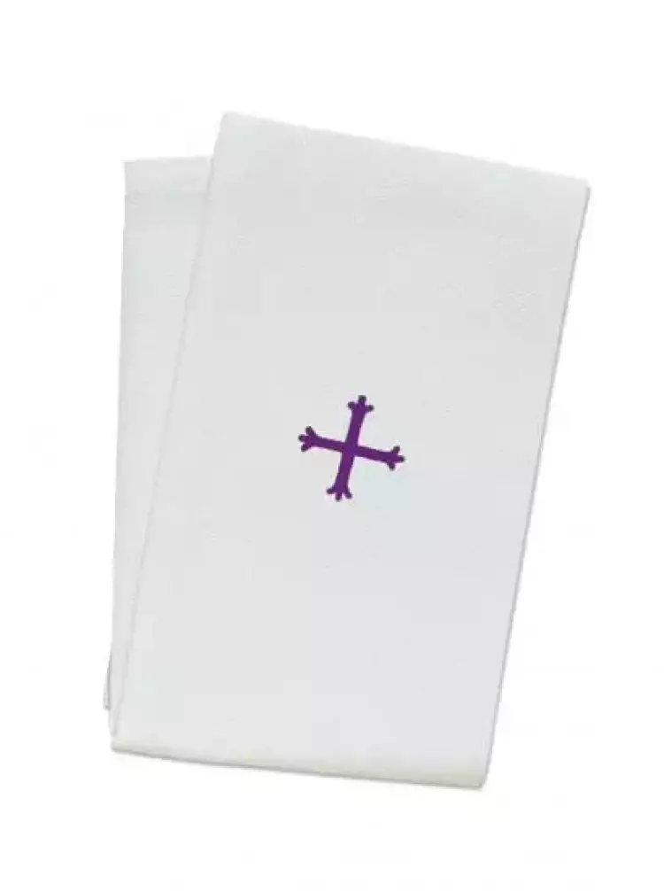 12" x 20" Purificator - Polycotton - Purple Cross Design