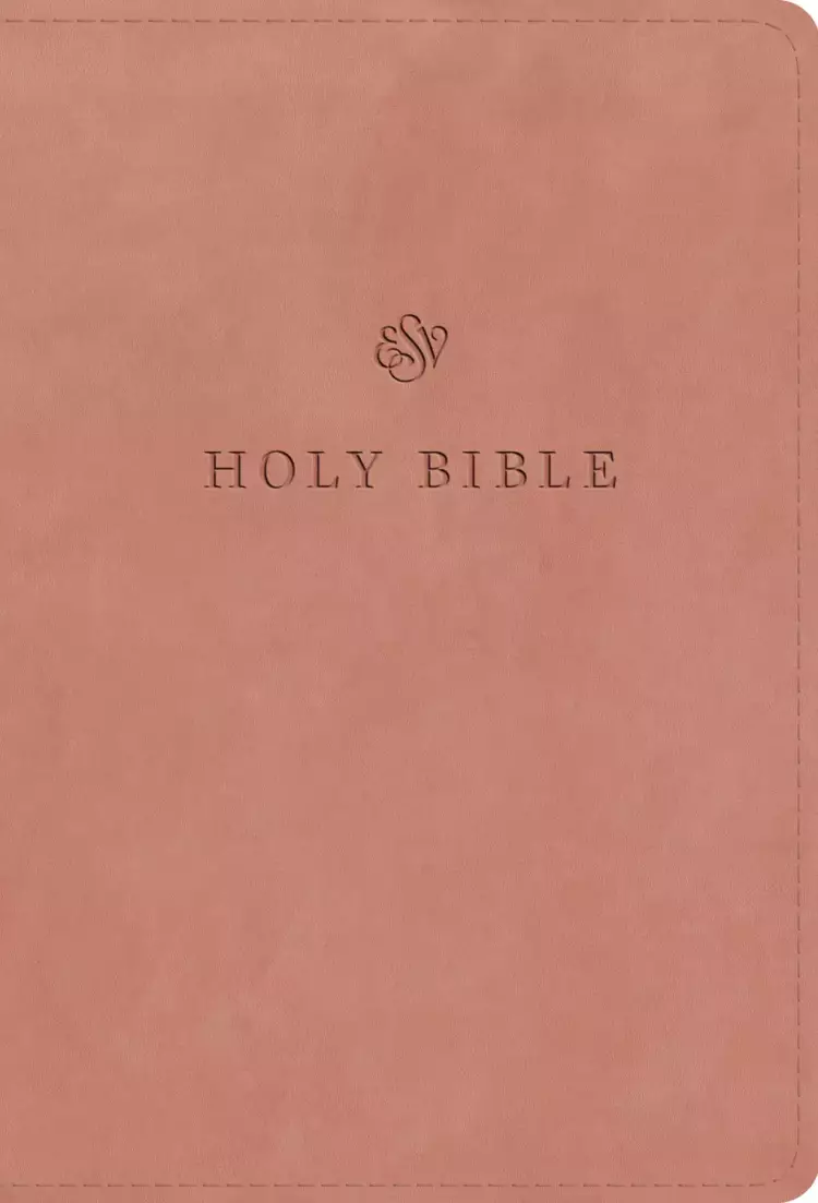 ESV Large Print Compact Bible (TruTone, Blush Rose)