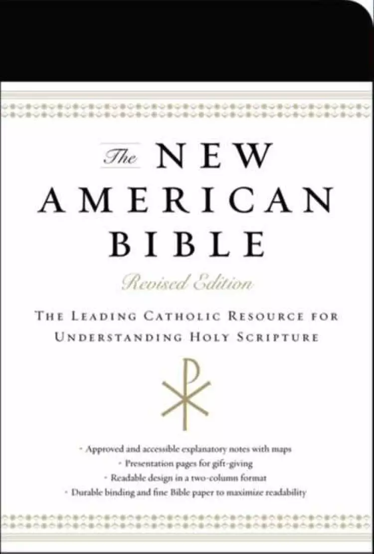 NAB Revised Edition Catholic Bible Imitation Leather Black