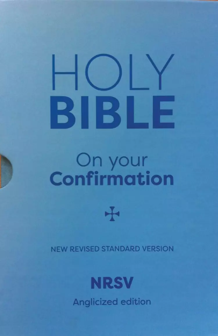 NRSV Confirmation, Bible, Blue, Hardback, Anglicised, Gift Edition, Bible Overview, Help Topics, Key Passages and Characters List, Prayers, Meditations