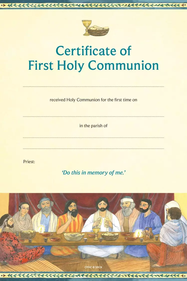 Certificate of First Holy Communion (Catholic) Pack of 10