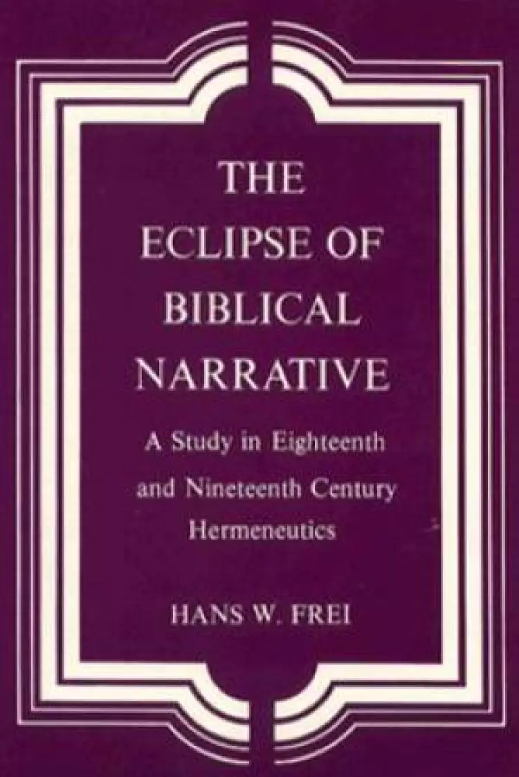 Eclipse Of Biblical Narrative