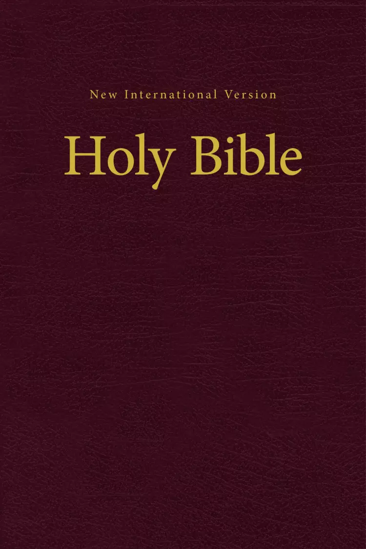 NIV, Pew and Worship Bible, Hardcover, Burgundy