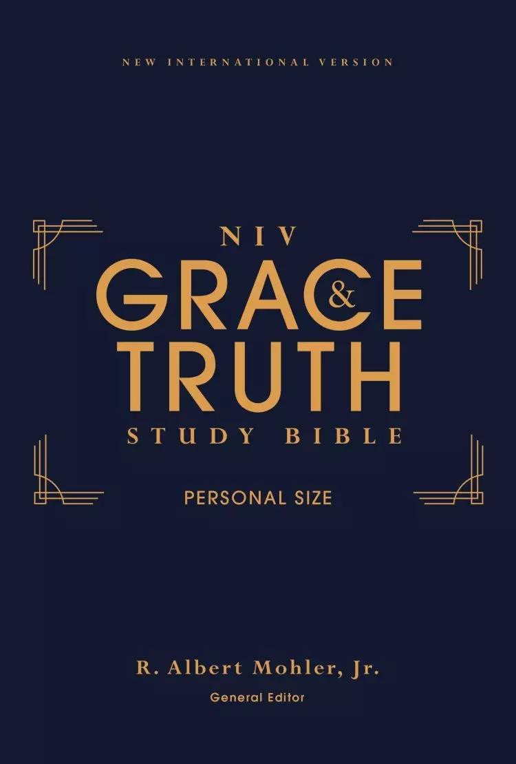 NIV, The Grace and Truth Study Bible (Trustworthy and Practical Insights), Personal Size, Hardcover, Red Letter, Comfort Print
