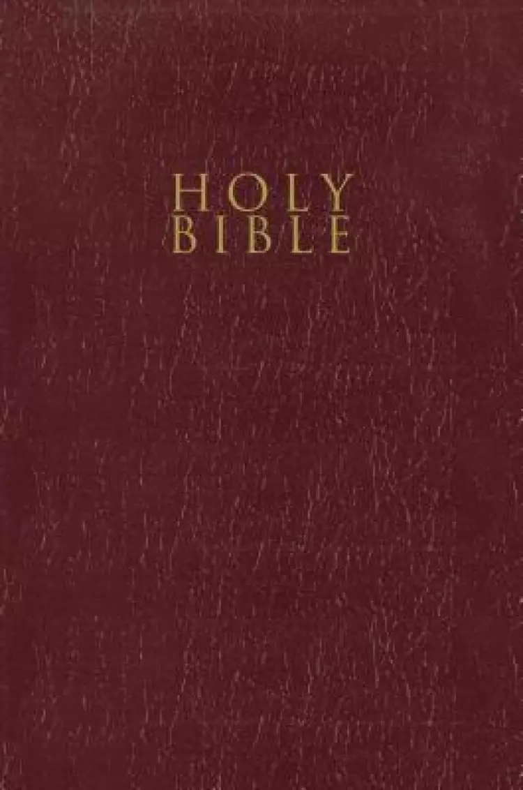 NIV, Gift and Award Bible, Leather-Look, Burgundy, Red Letter Edition, Comfort Print