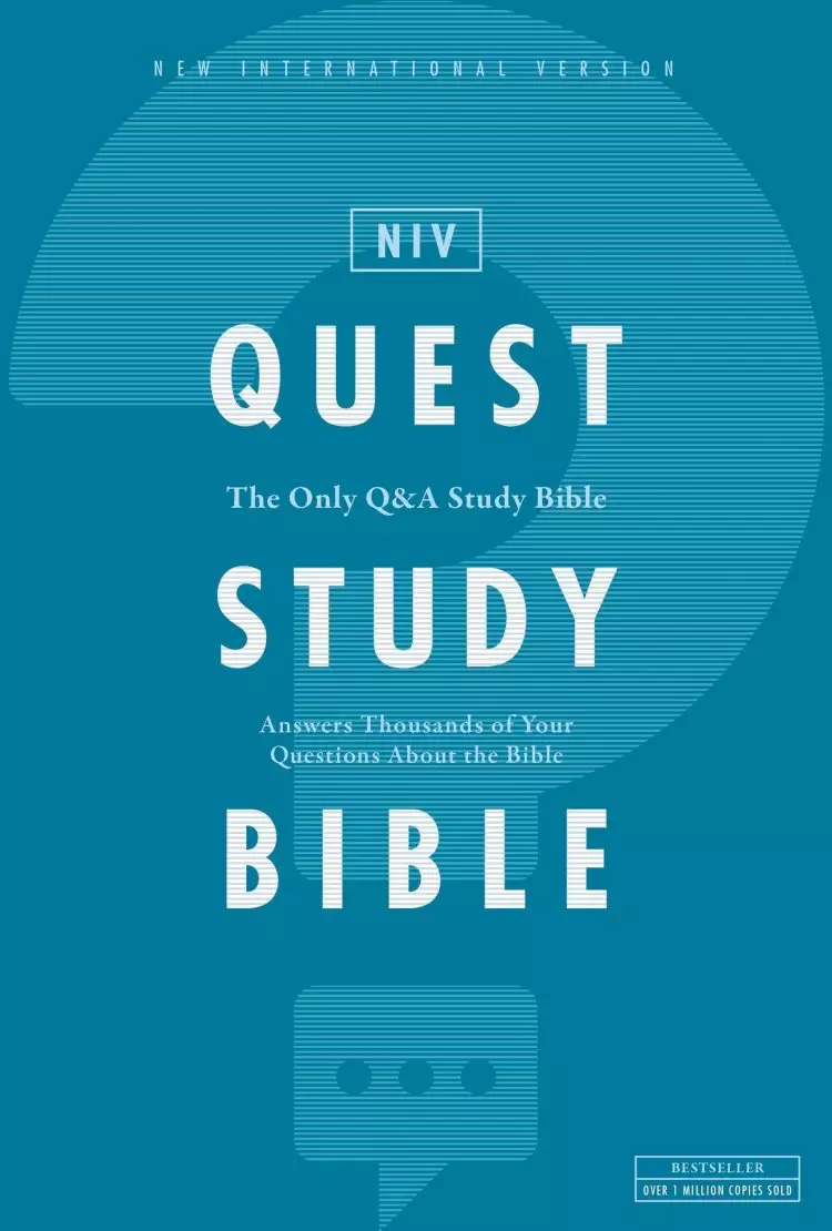 NIV, Quest Study Bible, Hardcover, Blue, Comfort Print