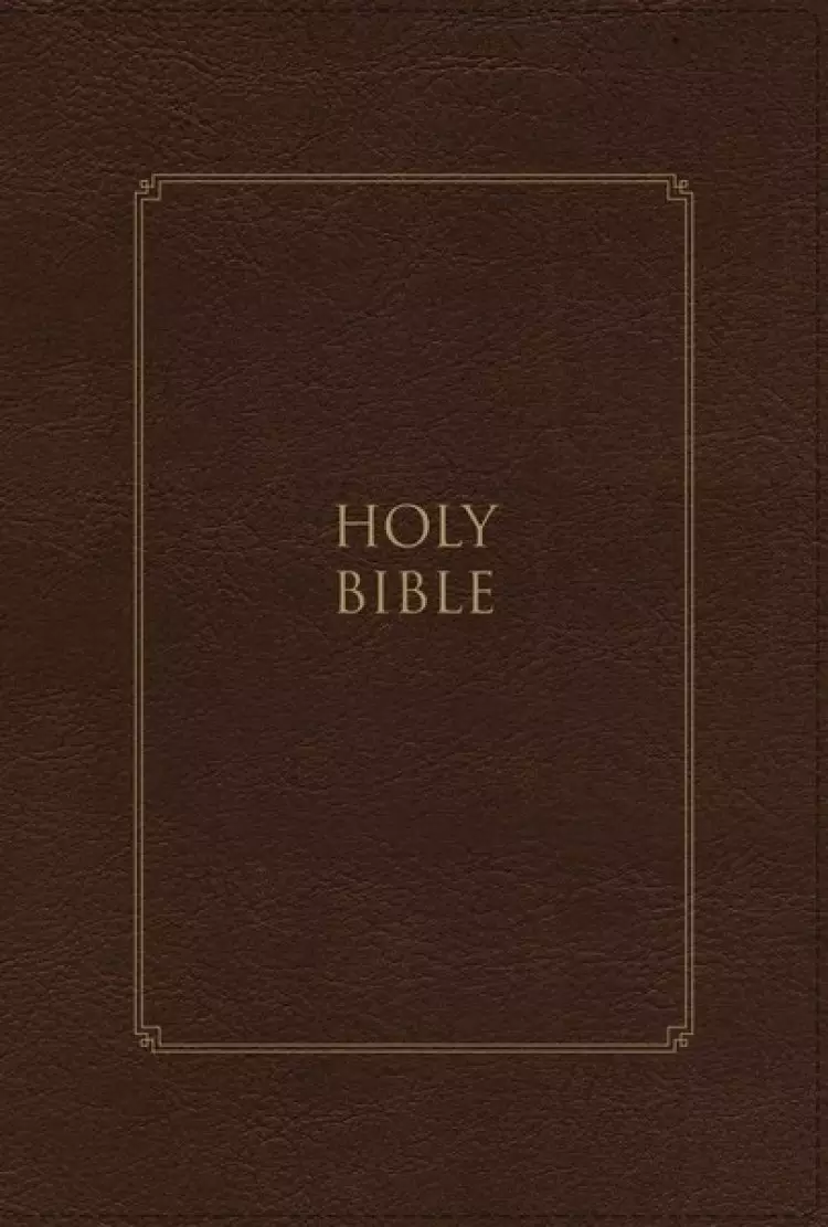 KJV, Thompson Chain-Reference Bible, Large Print, Leathersoft, Brown, Red Letter, Comfort Print