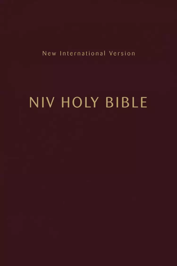 NIV, Holy Bible, Compact, Paperback, Burgundy, Comfort Print