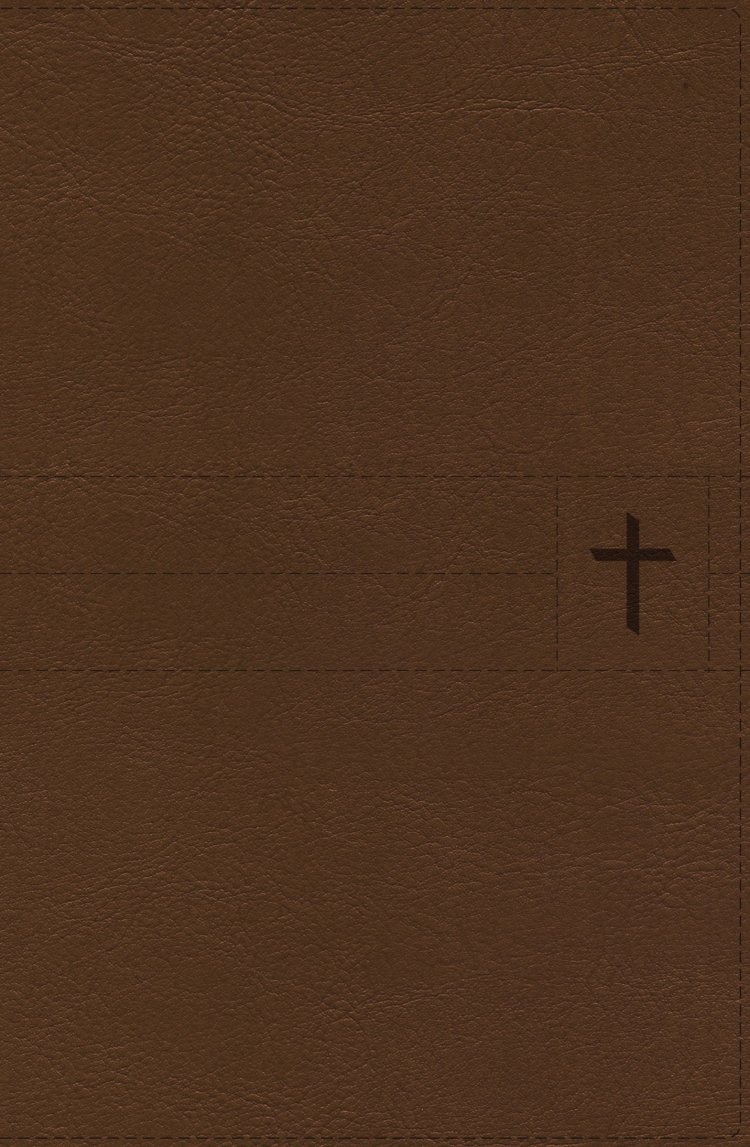 NIV, Thinline Bible, Compact, Leathersoft, Brown, Red Letter, Comfort Print