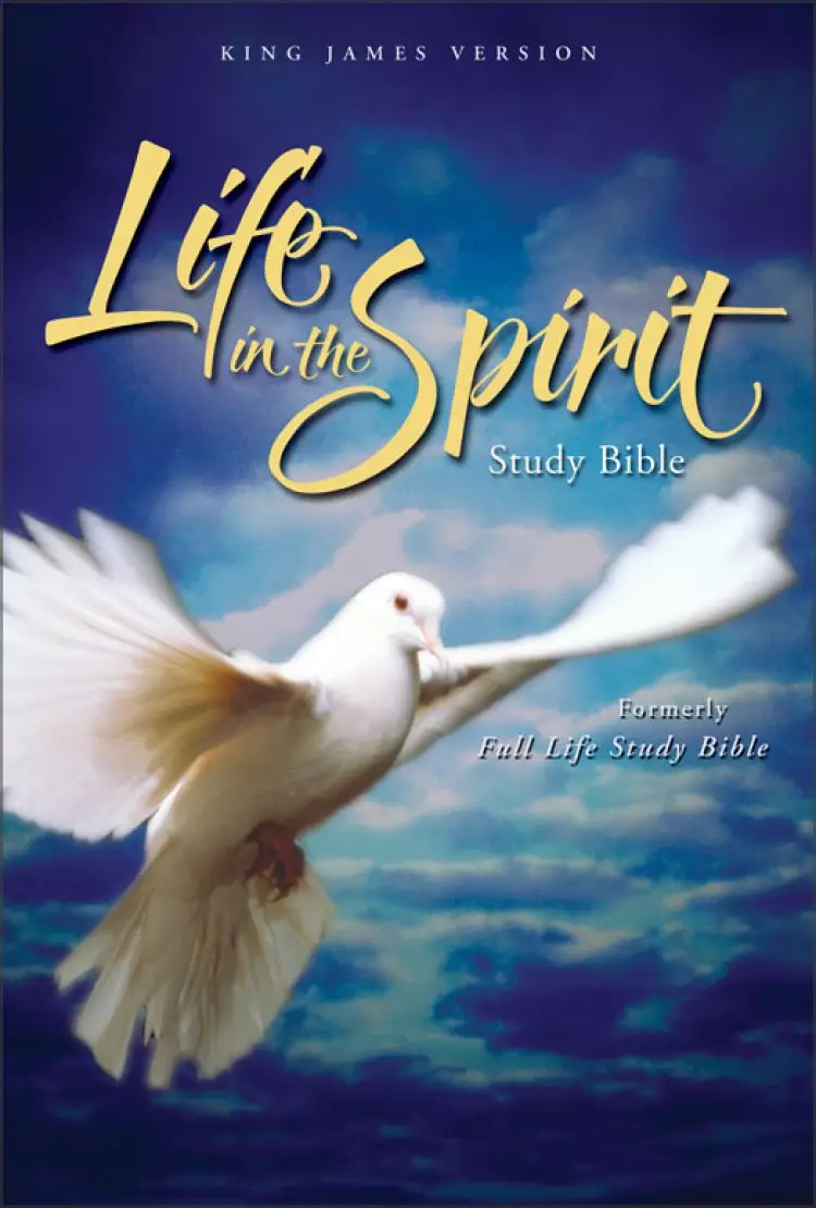 KJV Life in the Spirit Study Bible: Black, Top Grain Leather, Thumb Indexed