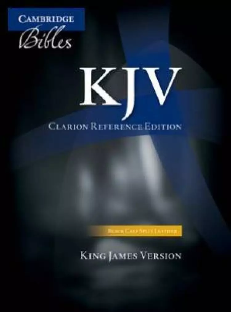 KJV Clarion Reference Bible Calfskin Leather Black