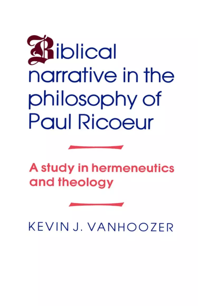 Biblical Narrative In The Philosophy Of
