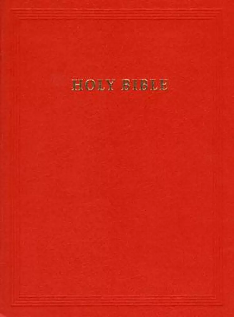REB Lectern Bible with Apocrypha: Red, imitation leather