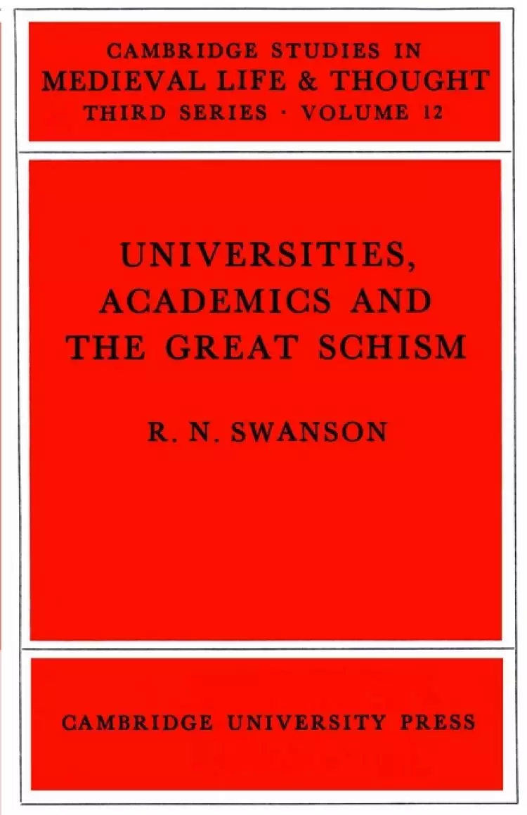 Universities, Academics and the Great Schism