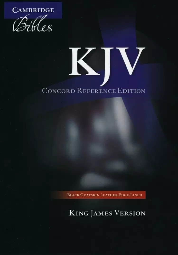 KJV Concord Reference Bible: Black, Goatskin Leather